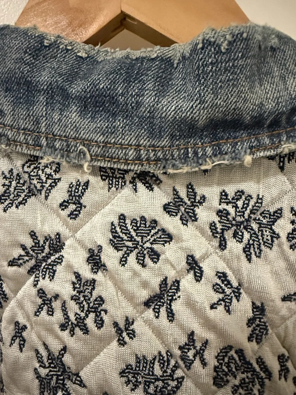 FREE PEOPLE DITSY DENIM JACKET - Picture 10 of 11
